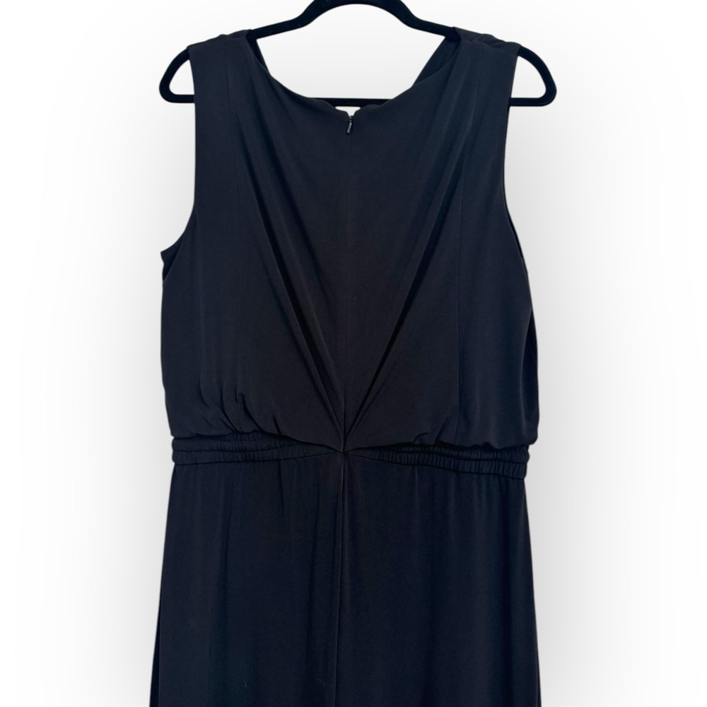 VINCE CAMUTO Cowl Neck Wide-Leg Jersey Jumpsuit, Large, Black - Picture 11 of 12